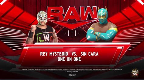 WWE 2k24 Rey Mysterio Vs Sin Cara YouTube