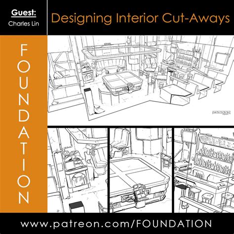 Foundation Patreon Designing Interior Cut Aways With Charles Lin