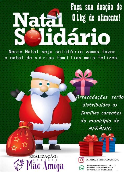 AfrÂnio Projeto Mão Amiga Através Da Campanha Natal Solidário 2019