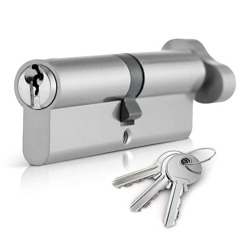 Buy XFORT Chrome 45T 45 Thumb Turn Euro Cylinder Lock 90mm Euro