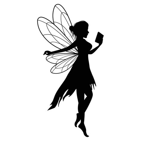 Cute Fairy Silhouette Illustration Graphic 16268894 Vector Art At Vecteezy