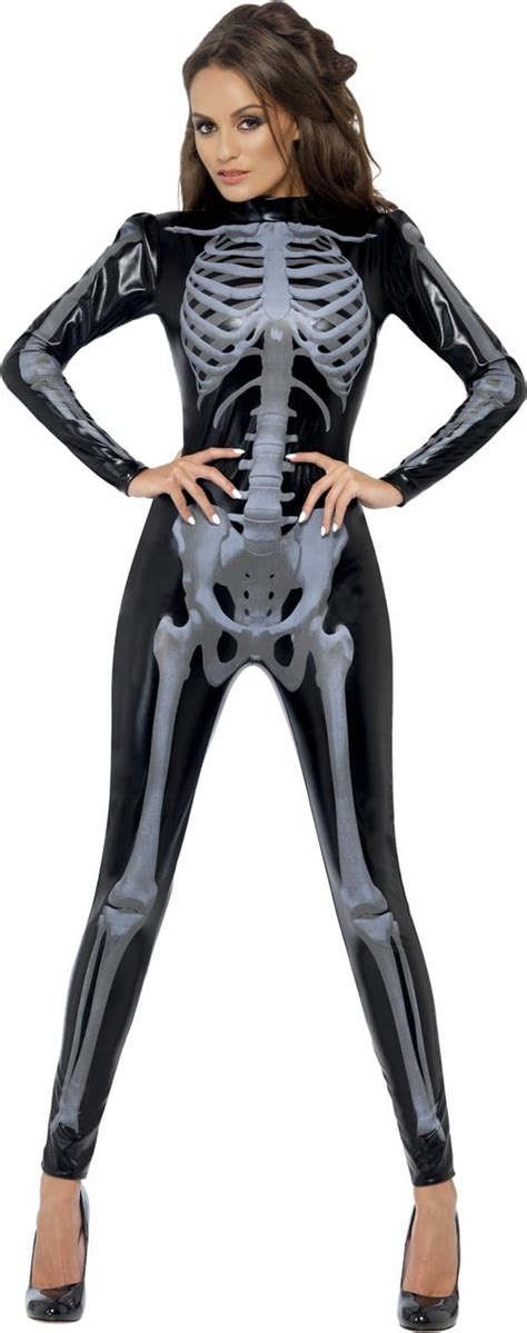 Sexy Halloween Skelett Kostüm Für Damen In Schwarz Kostüme Für Erwachseneund Günstige