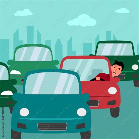 Traffic Congestion Clipart