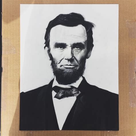 Portrait Drawing of President Abraham Lincoln | Behance