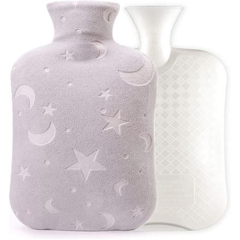 Hot Water Bottle With Soft Cover 2L Hot Water Bag For Menstrual Cramps Neck And Shoulder Pain