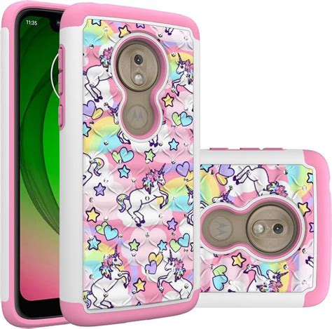 Yerebel Moto G7 Play Moto G7 Optimo Cute Case Clear Flexible Bumper Tpu Soft Rubber