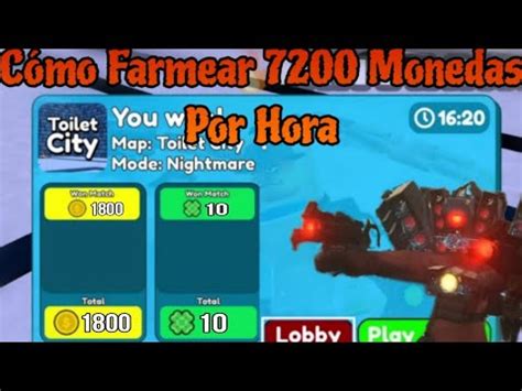 Cómo Farmear 7200 Monedas Por Hora Toilet Tower Defense YouTube