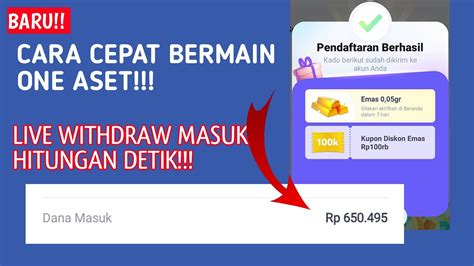 Cara Bermain Di One Aset Investasi Emas Withdraw Hitungan Detik