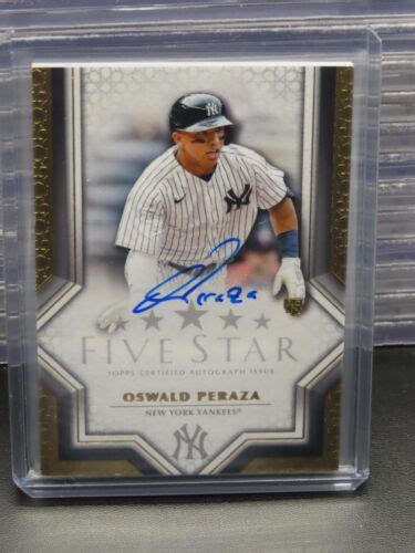 Topps Five Star Oswald Peraza Autograph Rookie Auto Rc Fsa Op