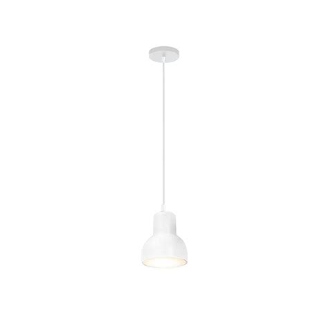 Lampara Colgante Techo Bell 1 Luz Blanco Living Cocina Gioluce