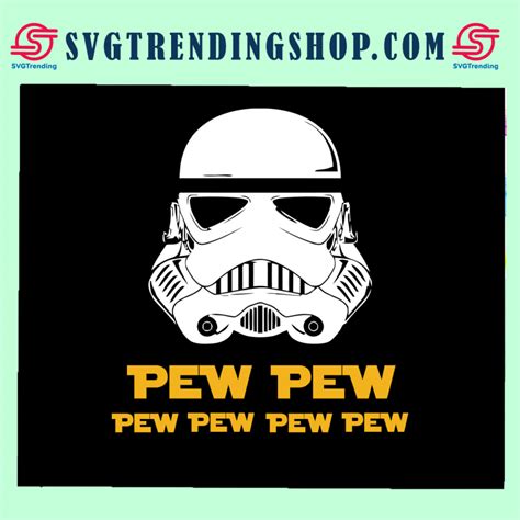 Pew Pew Star Wars Svg Star Wars Gift Jedi Svg Yoda Svg Leia Svg