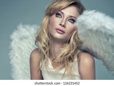 Beautiful Blonde Angel Stock Photo Shutterstock