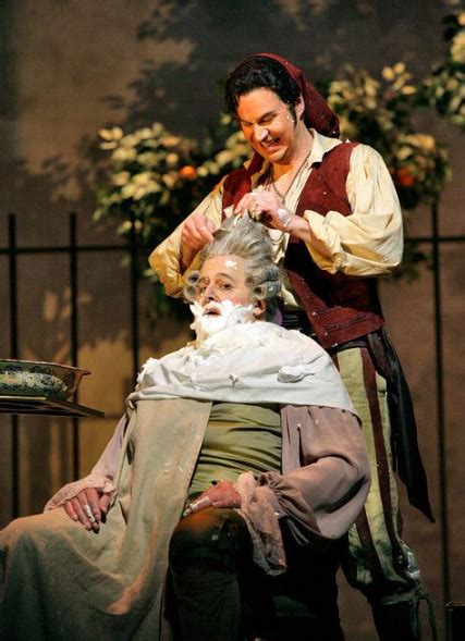 Peter Mattei Figaro And John Del Carlo Dr Bartolo In The Barber Of