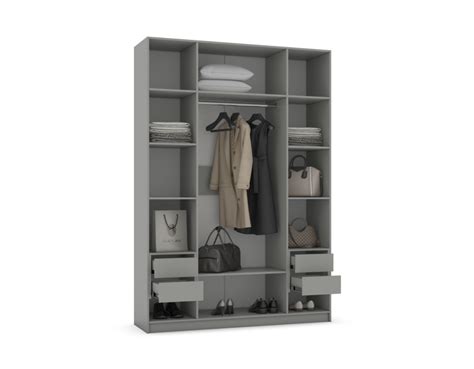 Шкаф BOSS STANDART 180 - 4Д Кашемир серый: цены, фото, отзывы, описание ...