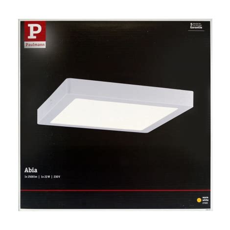 Paulmann 70900 LED 22W Plafonnier ABIA 230V Lumimania