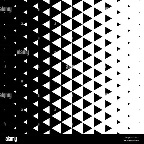 Halftone Triangular Pattern Vector Abstract Monochrome Geometric