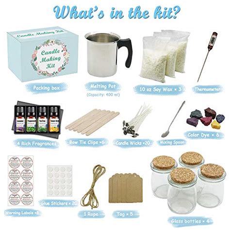 Complete Diy Candle Making Kit Supplies Full Beginners Soy Candle