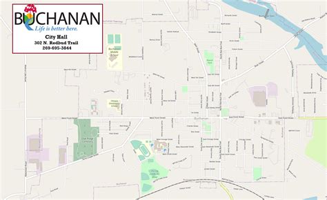 Map of Buchanan | Buchanan Michigan