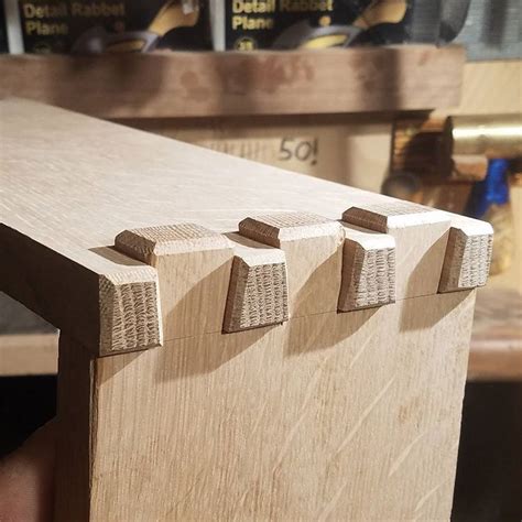 More Subtle Detail Super Proud Chamfered Dovetails 😍😍😍 Woodworking