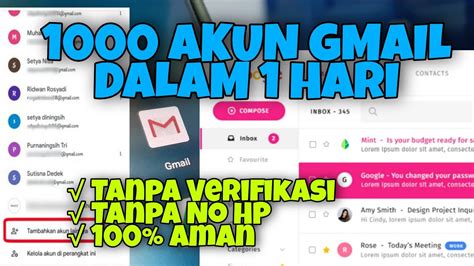 Cara Membuat Akun Gmail Banyak Tanpa Verifikasi No Hp Terbaru