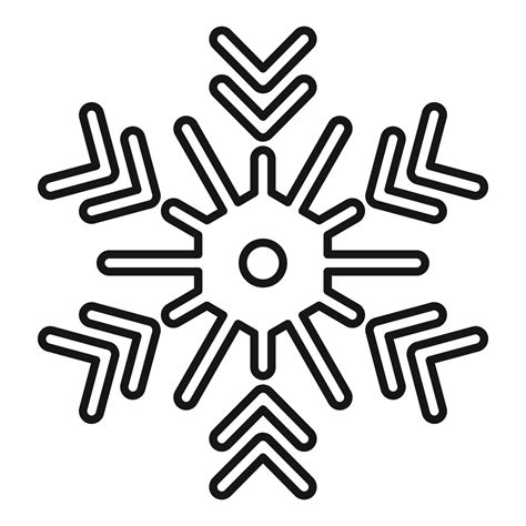 Texture Snowflake Icon Outline Style Vector Art At Vecteezy