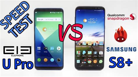 Elephone U Pro VS Samsung S8 SPEED TEST Surprising Results YouTube