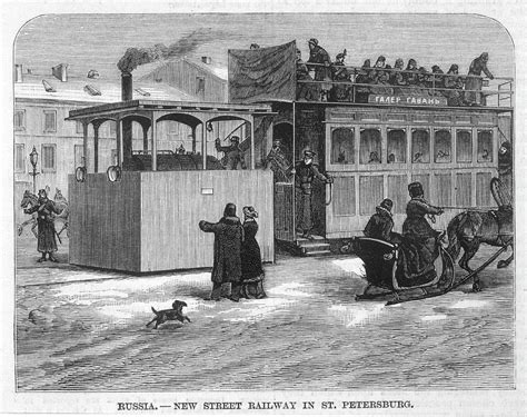 A Steam Tram In The Streets Of St Drawing by Mary Evans Picture Library - Fine Art America