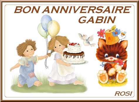 Carte Anniversaire Gabin Elevagequalitetouraine