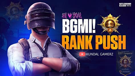 BGMI LIVE RANK PUSH MERA CONQUEROR KAB HOGA YouTube