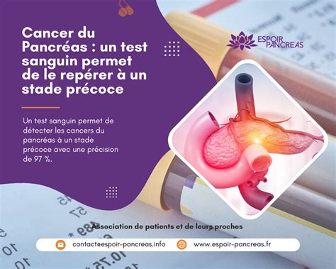 Cancer du pancréas un test sanguin permet de le repérer à un stade