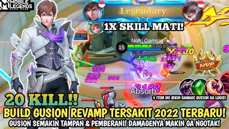 Build Gusion Revamp Tersakit Terbaru Item Gusion Paling Sakit