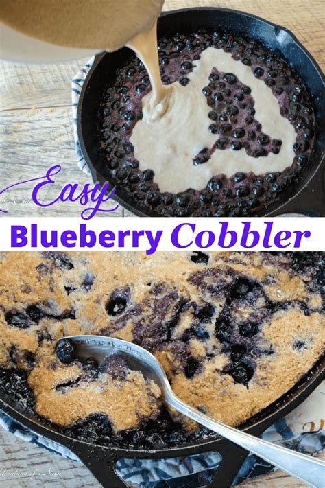 Cast Iron Skillet Blueberry Cobbler Artofit