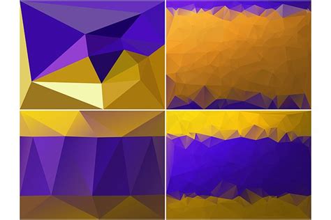 Purple and Gold Geometric