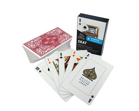 skat card game  waterproof plastic playing cards bullets playing