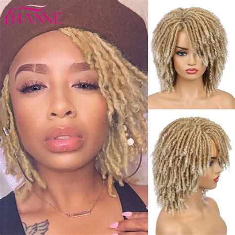 Lady Hanne Dreadlock Wig Light Brown Blonde Short Curly