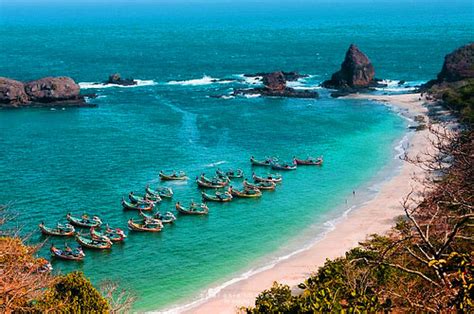 Papuma Beach Jember Indonesia Tourism