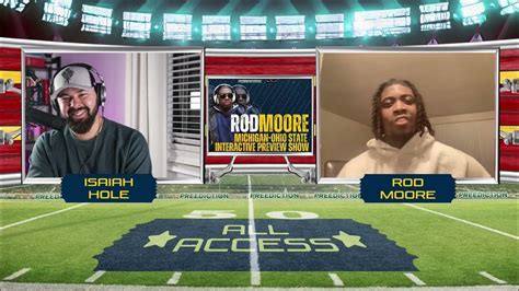 Exclusive Rod Moore Discusses Michigan Football Vs Ohio State And