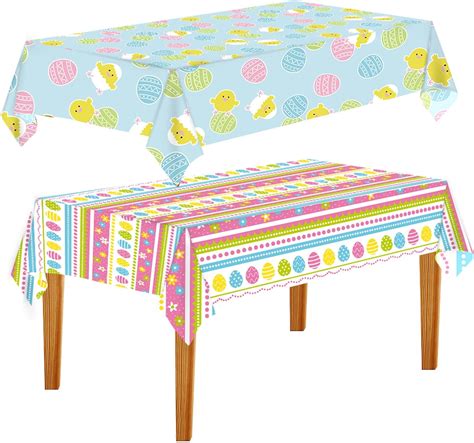 Amazon Cakka Easter Tablecloth Plastic X Inch Pack