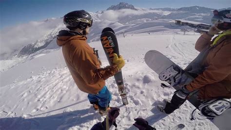 Meribel Skiing Three Valleys France Go Pro Youtube