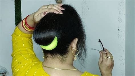 Beautiful Hairstyle For Saree Look W Lock Pin Low Bun Hairstyles F