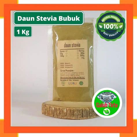 Jual Daun Stevia Bubuk Gram Kg Stevia Rebaudiana Murni