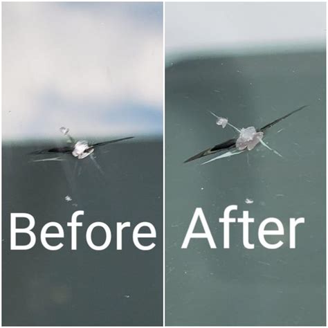 Windshield Crack Before After