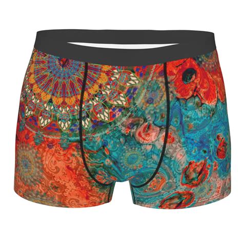 Lukts Mandala Colorful Men S Underwear Covered Waistband Boxer Briefs