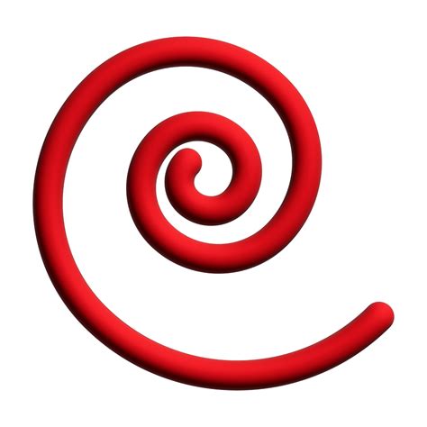 3d Red Spiral Line Colroful Design For Elements 35264533 Png