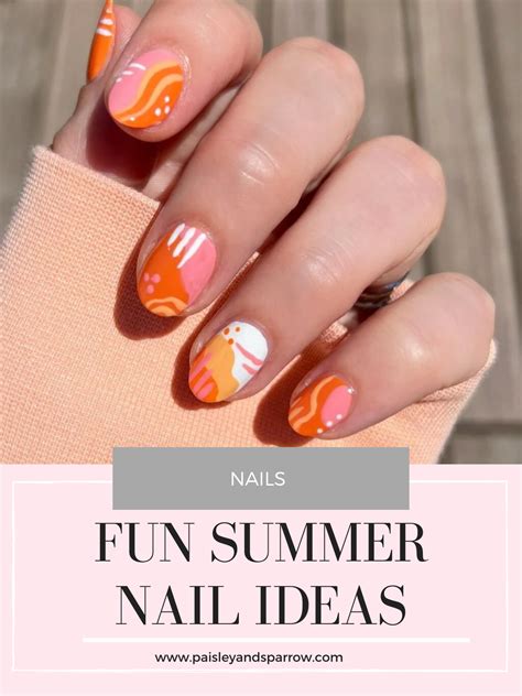 37 Cute Summer Themed Nail Designs To Try For 2024 Paisley And Sparrow