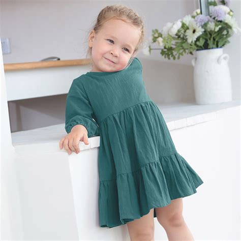 Ketyyh-chn99 Girls Clothes 2023 Autumn Dress Little Girls Sweet Long ...