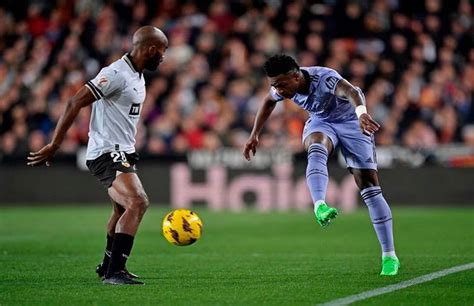 Vinicius Scores Twice As Real Fight Back To Draw At Valencia The News