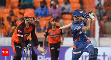 Srh Vs Lsg Live Score Lucknow Super Giants Battle With Sunrisers