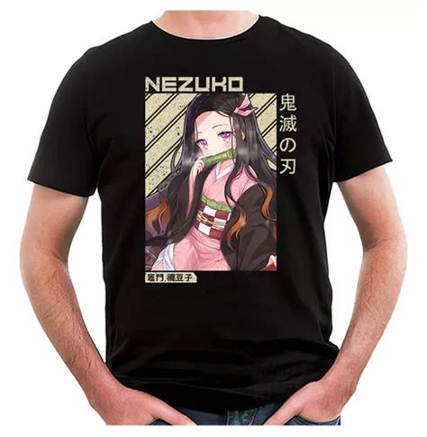 Remera Demon Slayer Nezuko 10 negra Ideas Mvd Cuotas sin interés