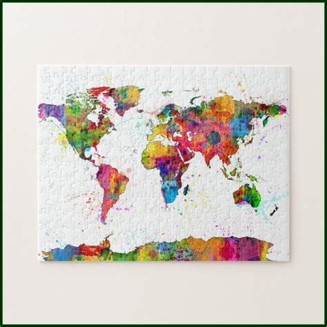 World Map Jigsaw Puzzle Map Resume Examples P Epkwvj